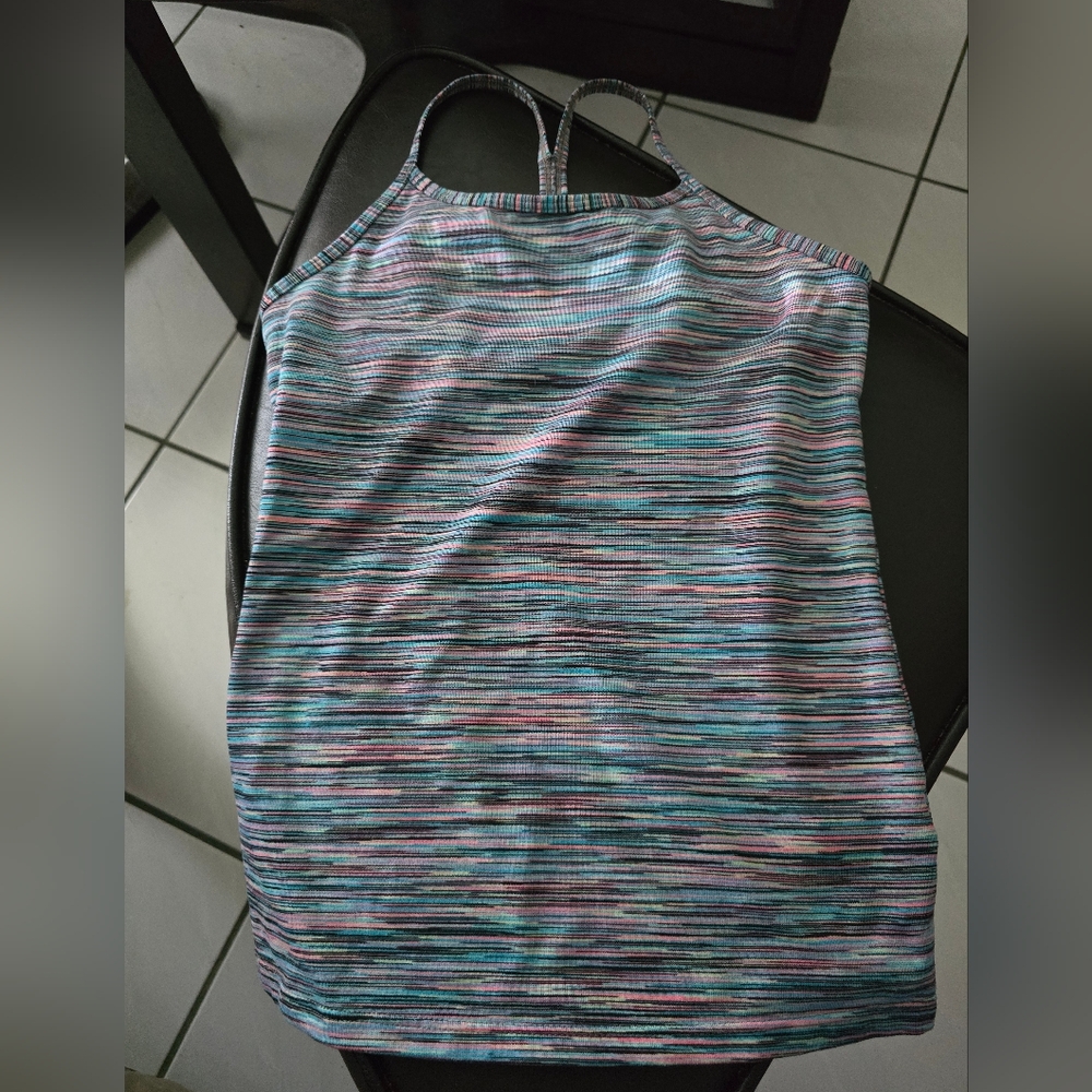 Athleta Girl EUC Stripe Next Level Racerback Tank
